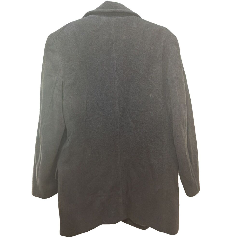 Men's Banana Republic Wool Cashmere Blend Overcoat Black Size XL - Picture 6 of 6